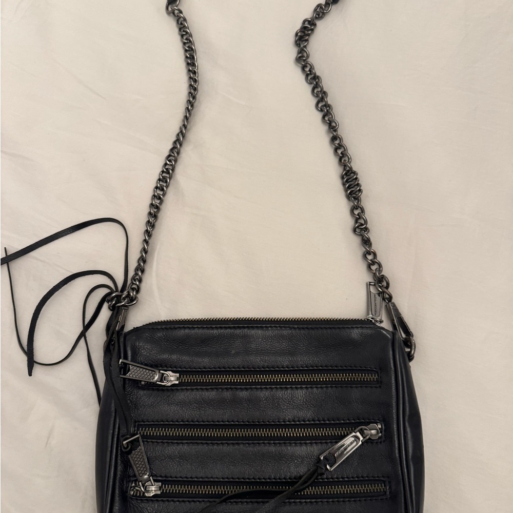 Rebecca Minkoff Black Leather Crossbody Bag